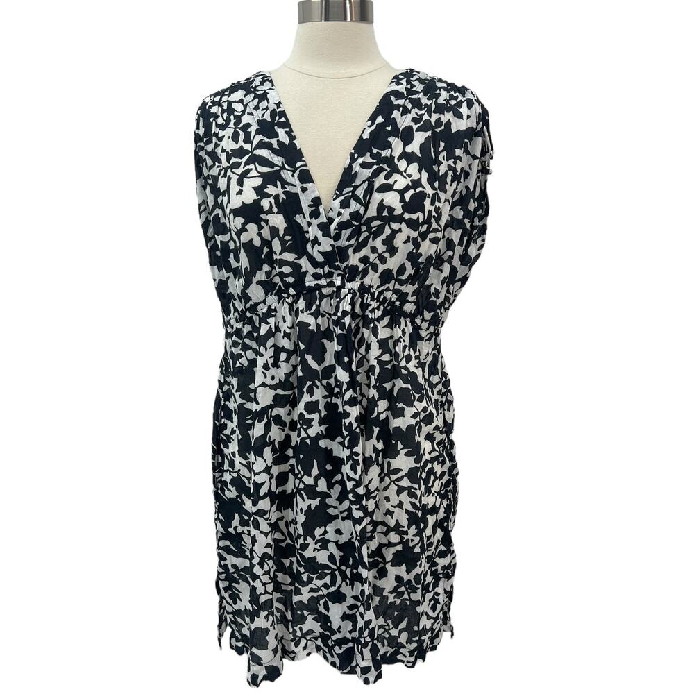 LAUREN RALPH LAUREN Cotton Black & White Lightweight Dress SZ XL